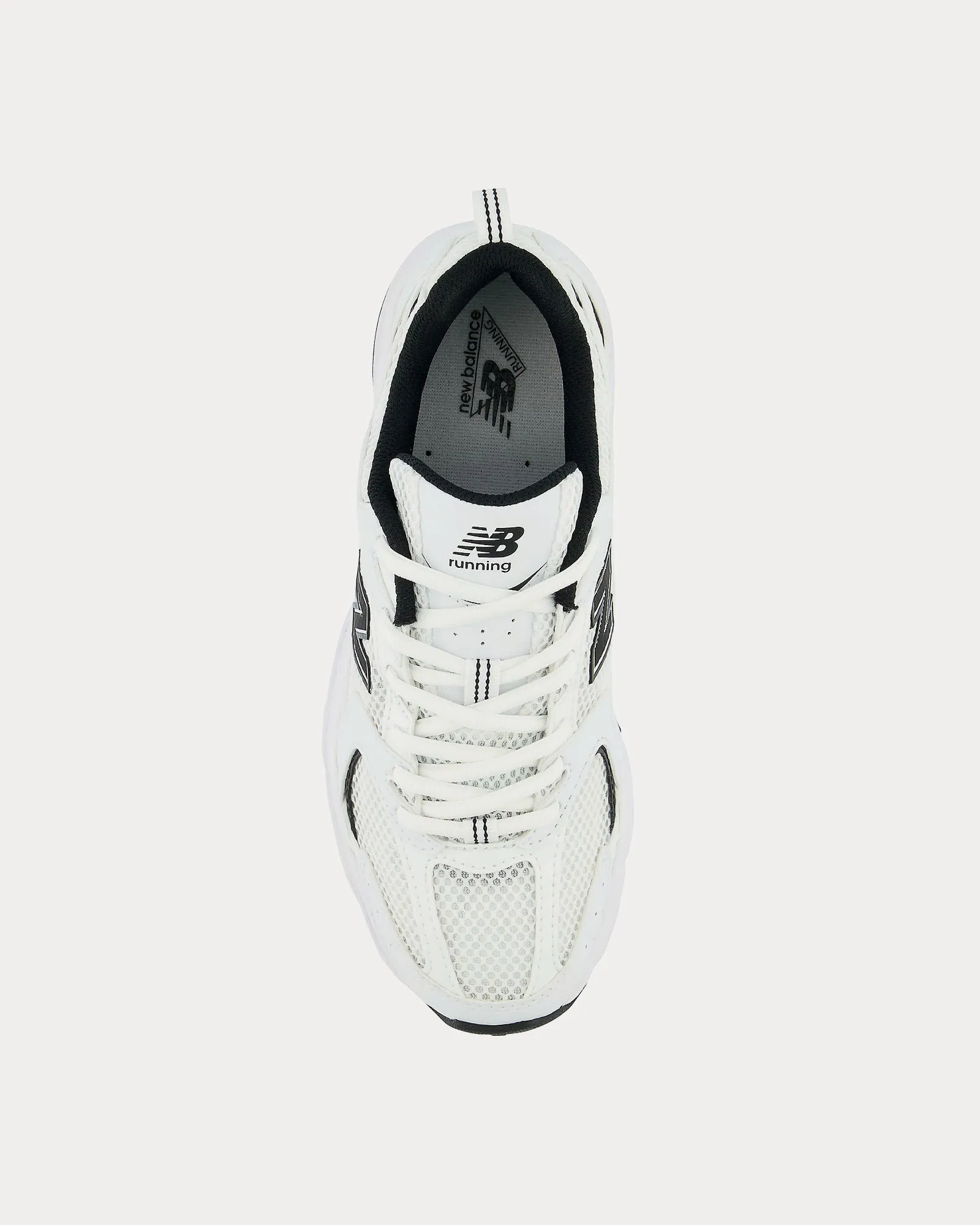 530 White / Black Low Top Sneakers