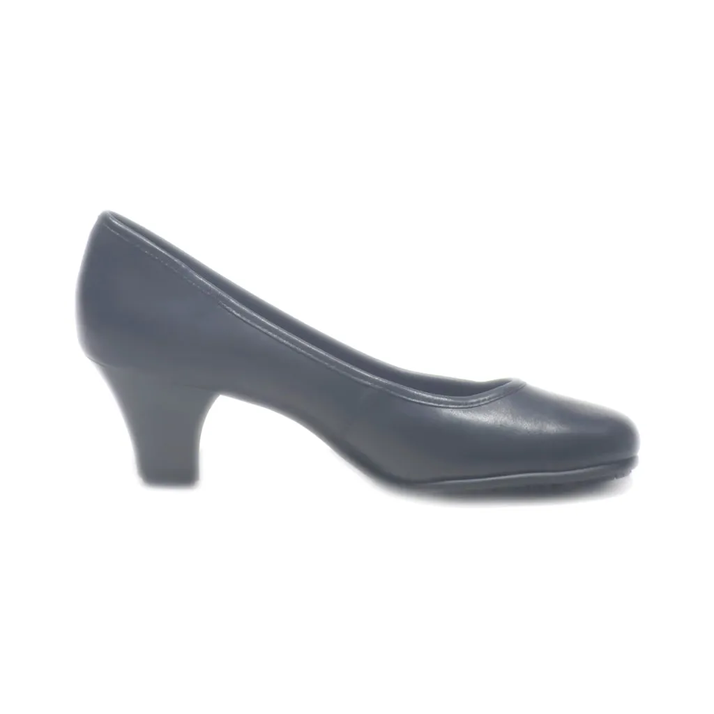 Aerosoles Heelrest Mid-Heel Shoes Leather Black Colour For Women