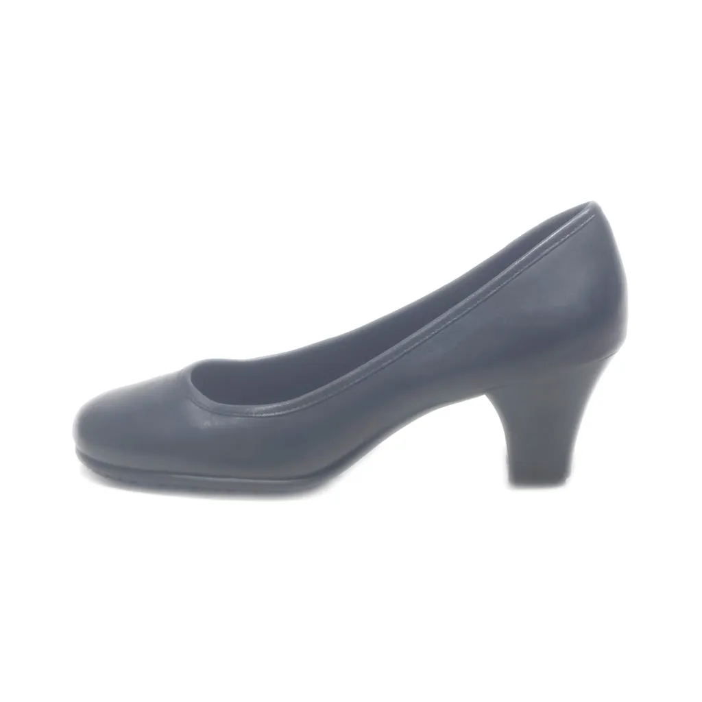 Aerosoles Heelrest Mid-Heel Shoes Leather Black Colour For Women