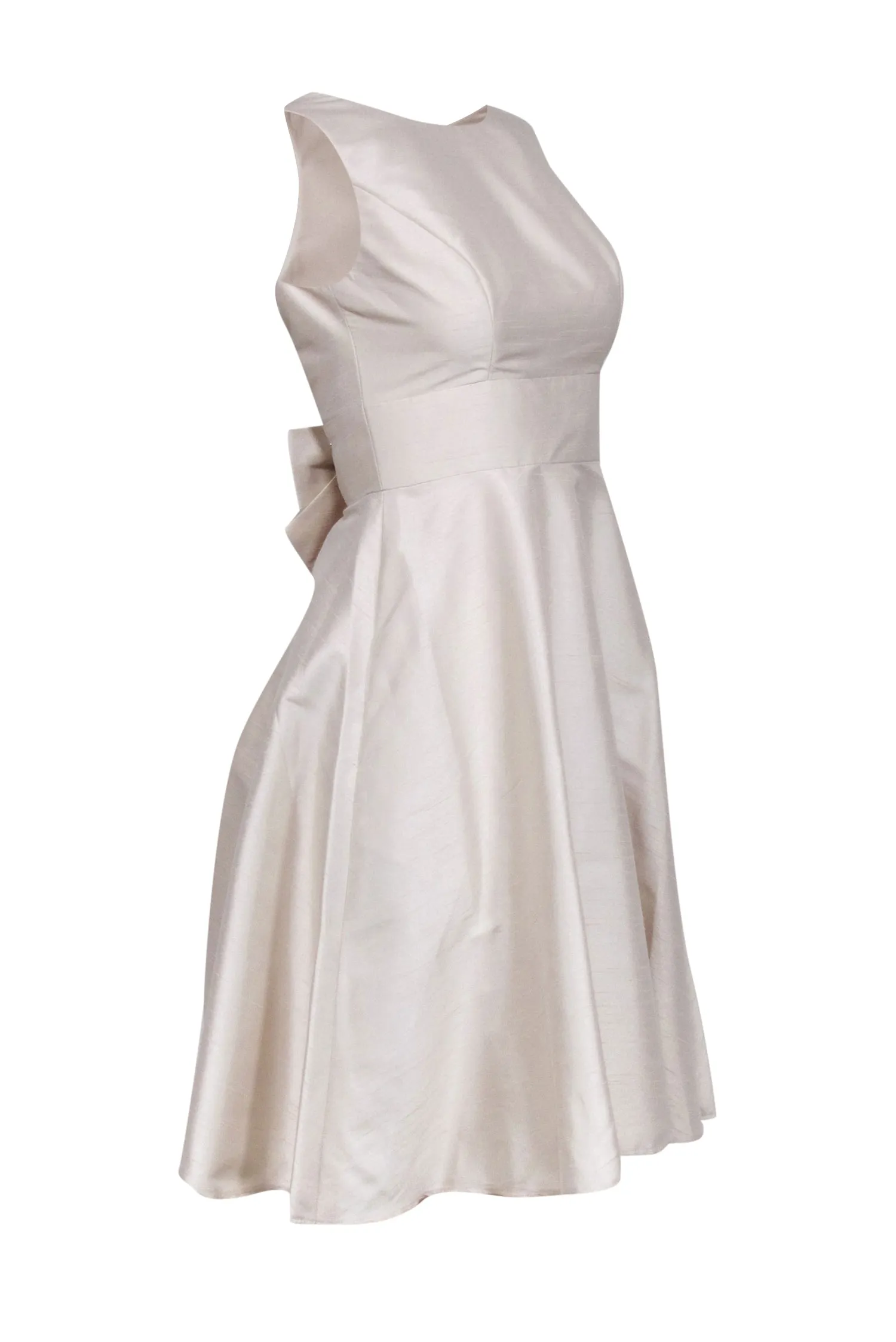 Alfred Sung - Champagne Low Bow Back Dress Sz 0