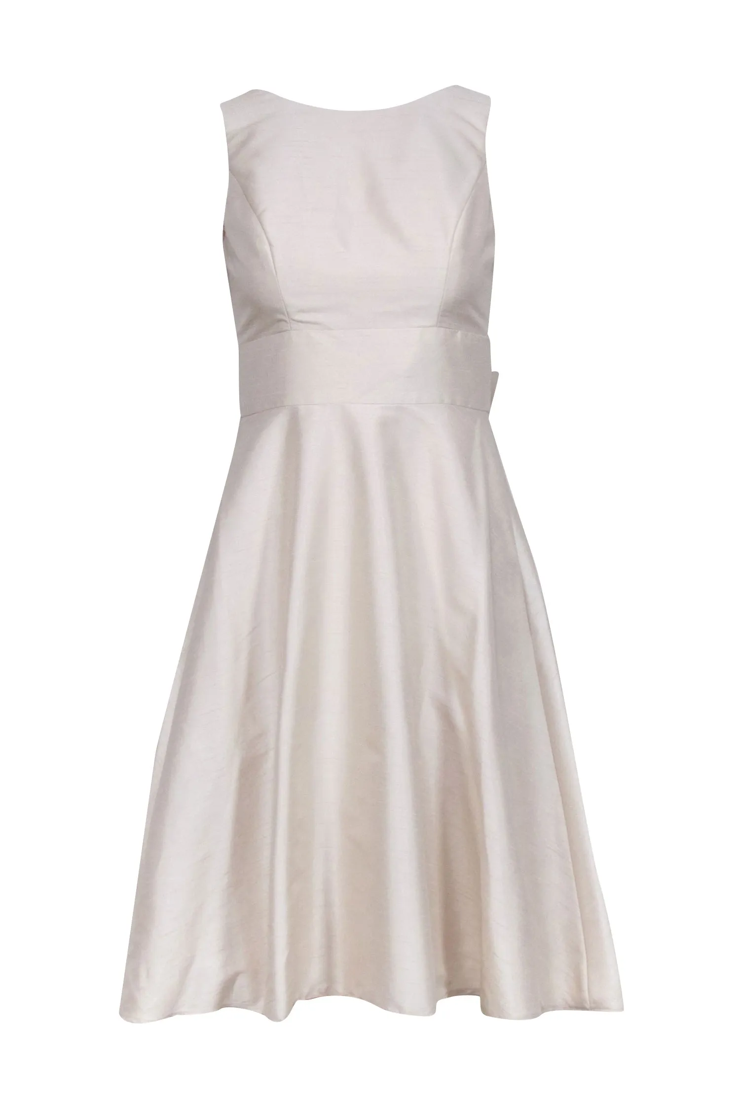 Alfred Sung - Champagne Low Bow Back Dress Sz 0