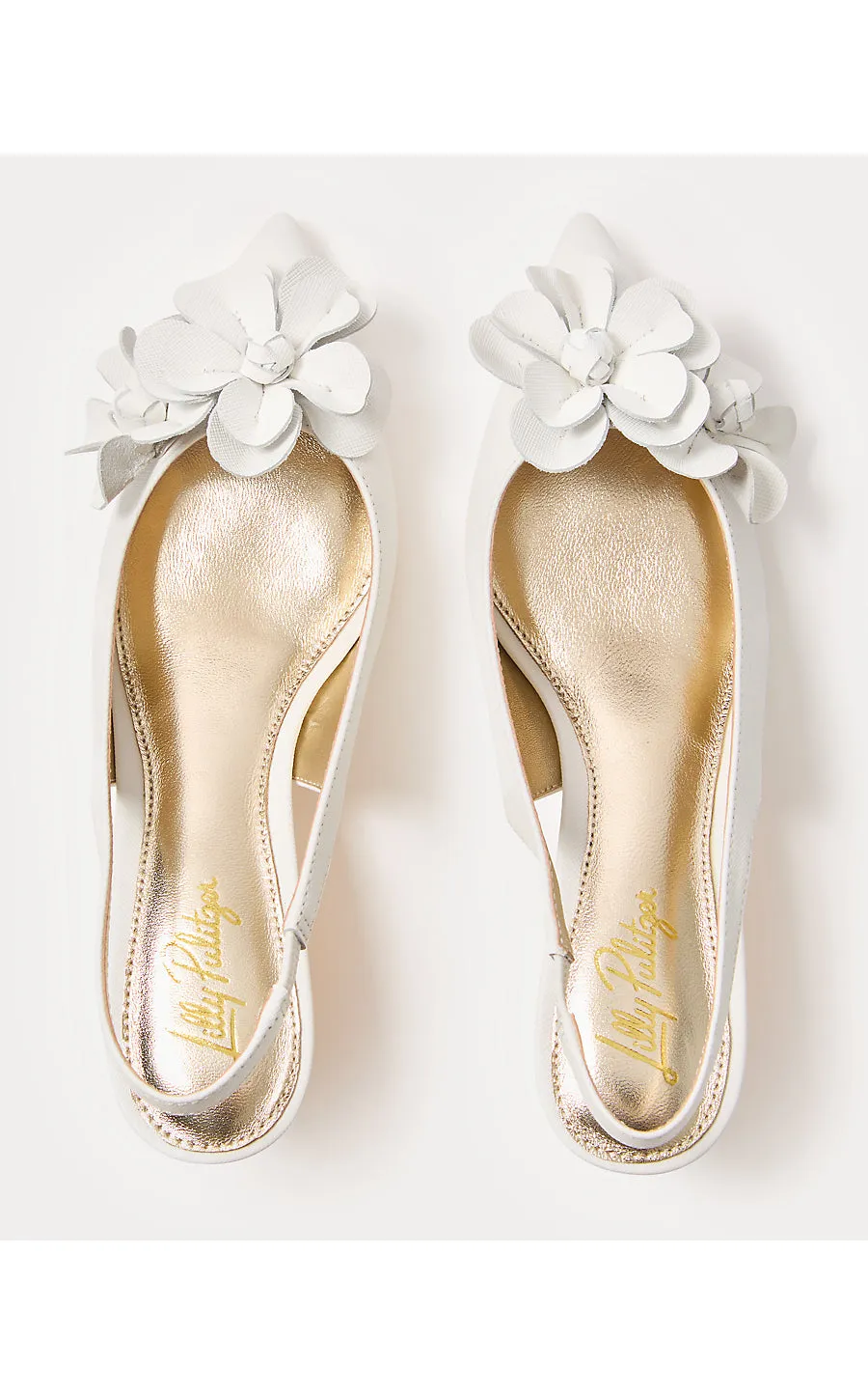 Amalia Kitten Heel - Resort White
