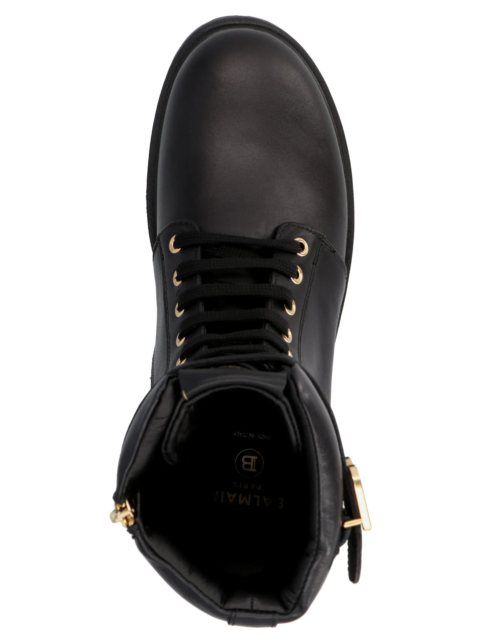 Balmain Kids B Plaque Combat Boots