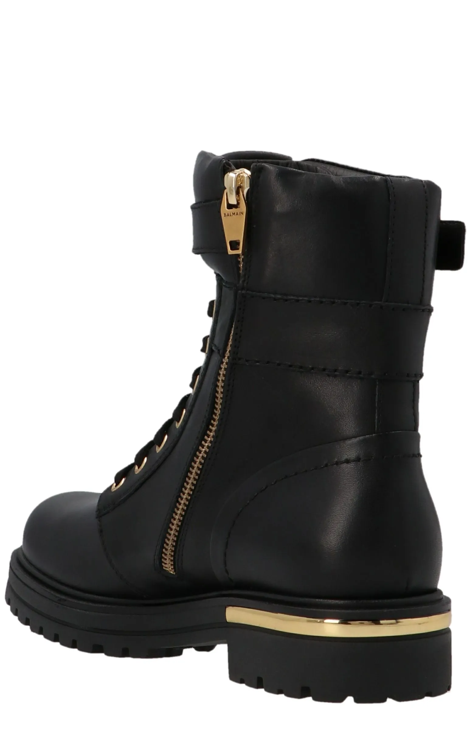 Balmain Kids B Plaque Combat Boots
