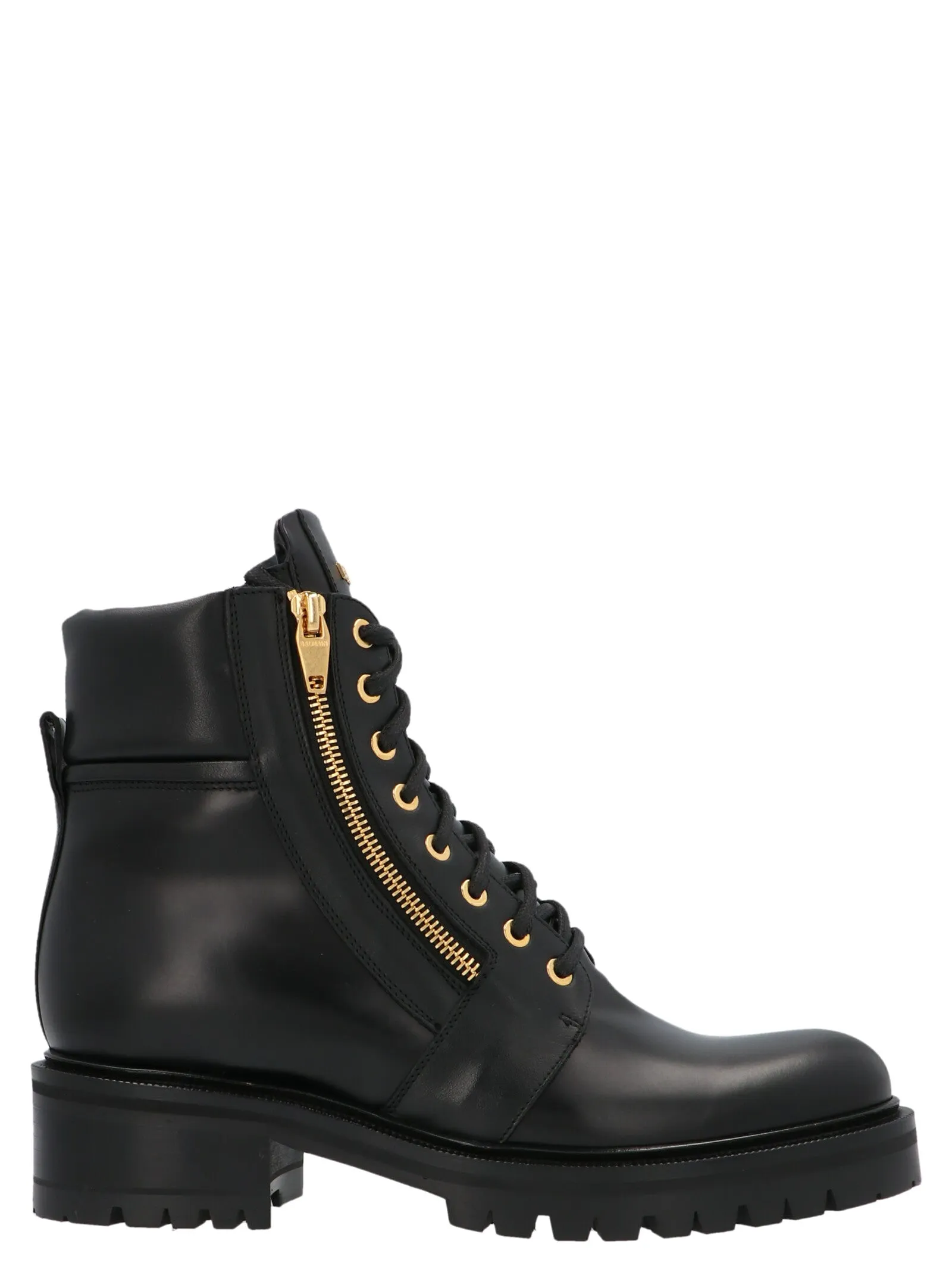 Balmain Zip Detail Combat Boots