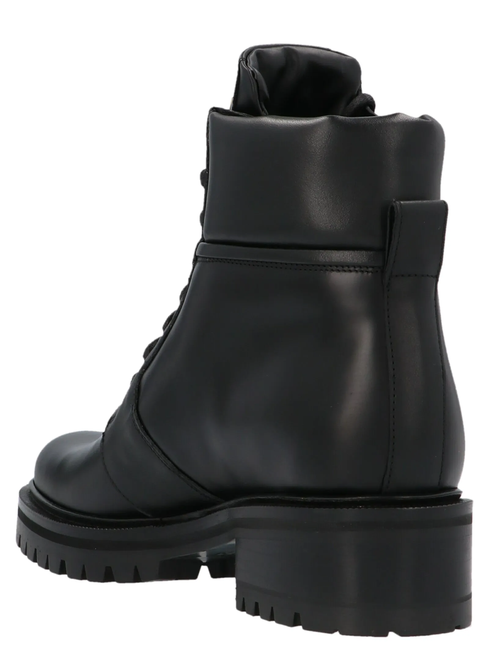 Balmain Zip Detail Combat Boots
