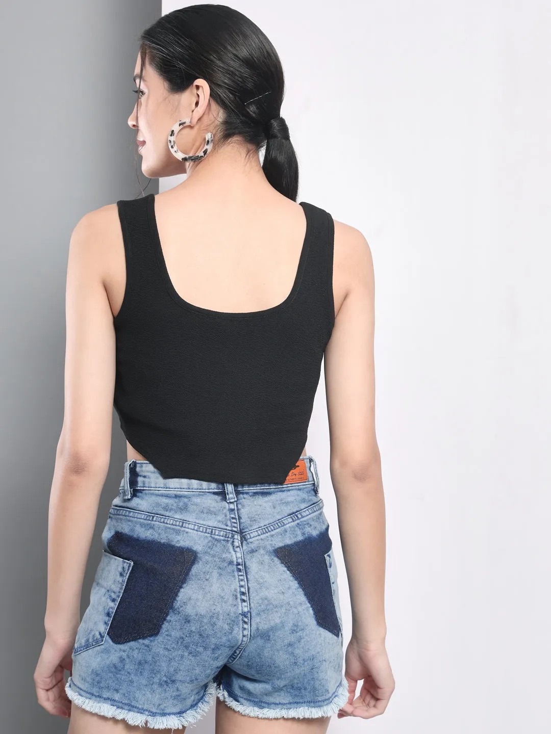 Black Corset Style Top