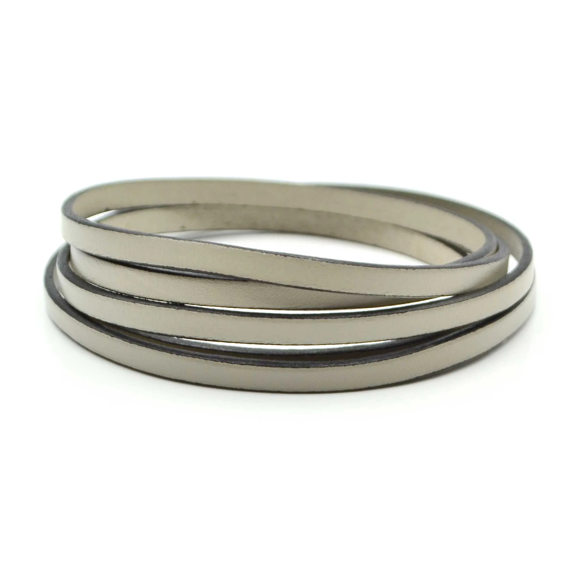 Cement- 5mm Strap Leather by the Yard