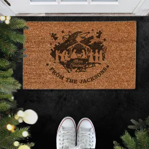 Christmas Custom Engraving Coir Doormat