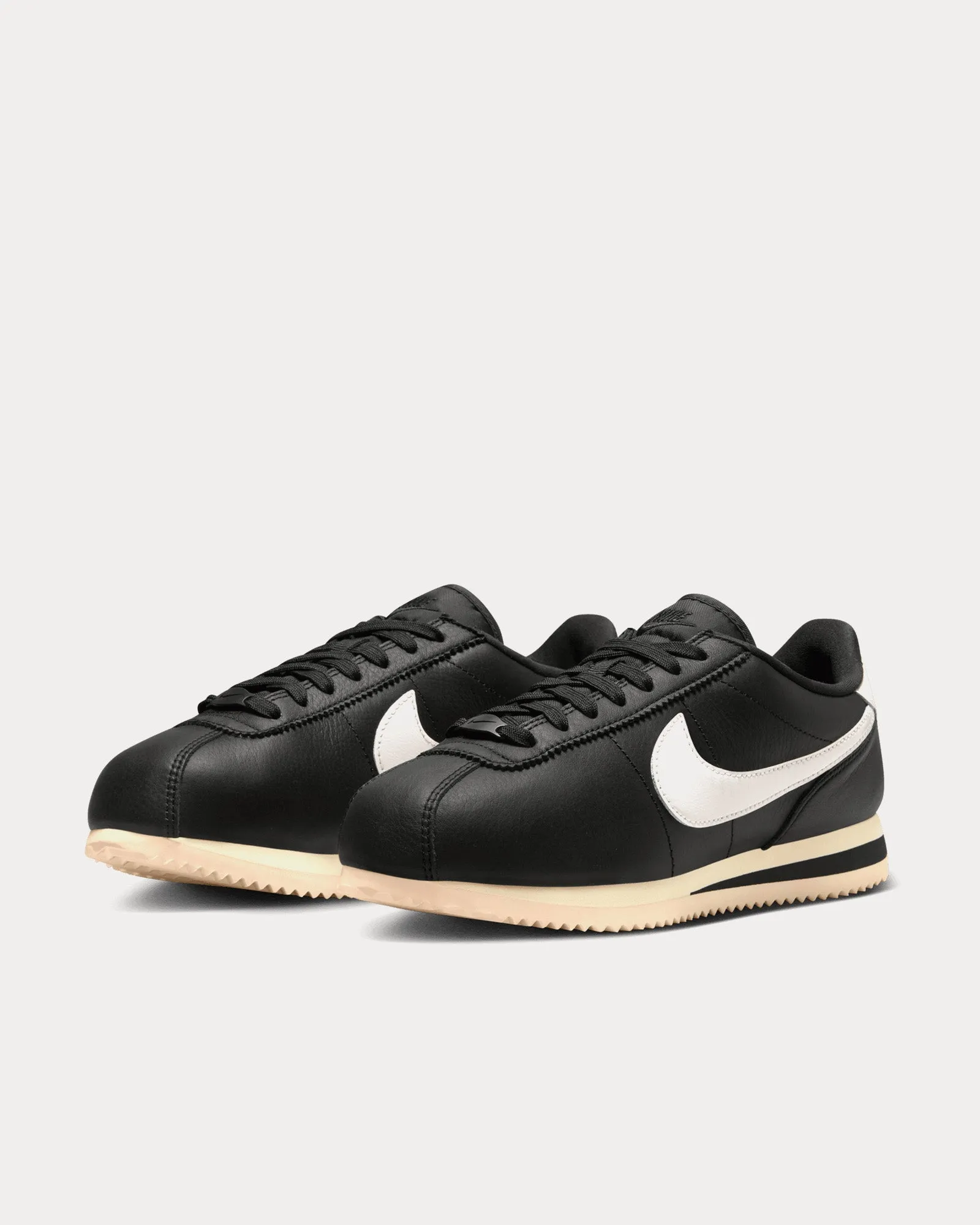 Cortez 23 Premium Black / Sail / Alabaster Low Top Sneakers