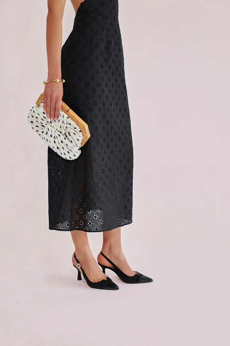 (Delivery Mid-May) - Lucia Black Slingback