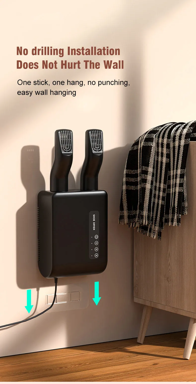 Electric Shoe or Boots Dryer Wall Mounted