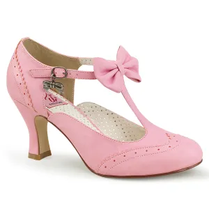 Flapper Pink Kitten Heel Shoes