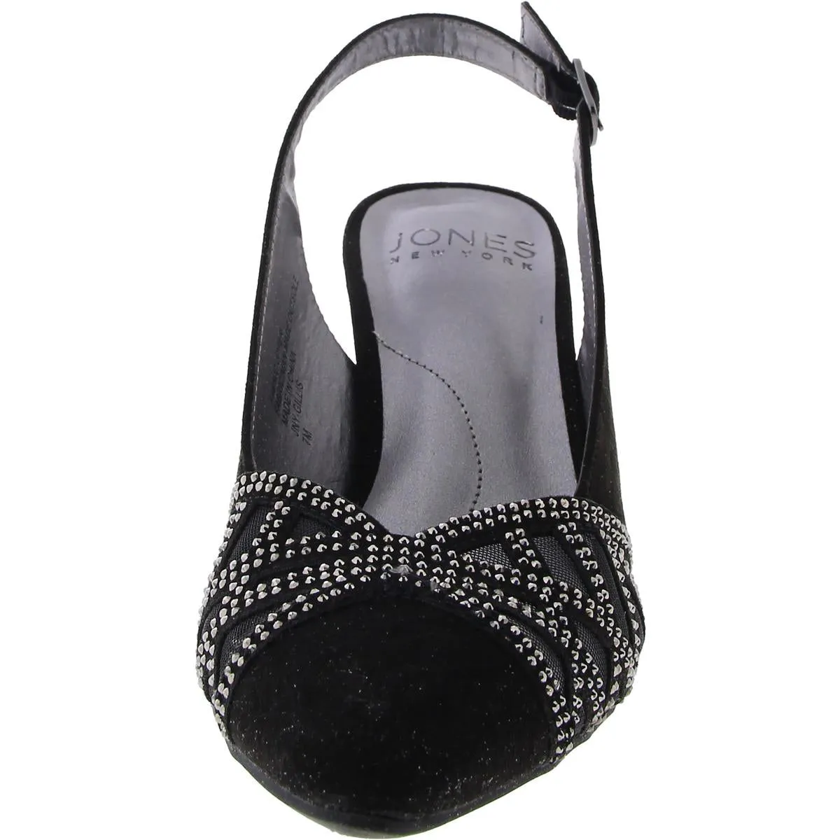Jones New York Womens  GILLIS Faux Suede Kitten heel Slingback Heels