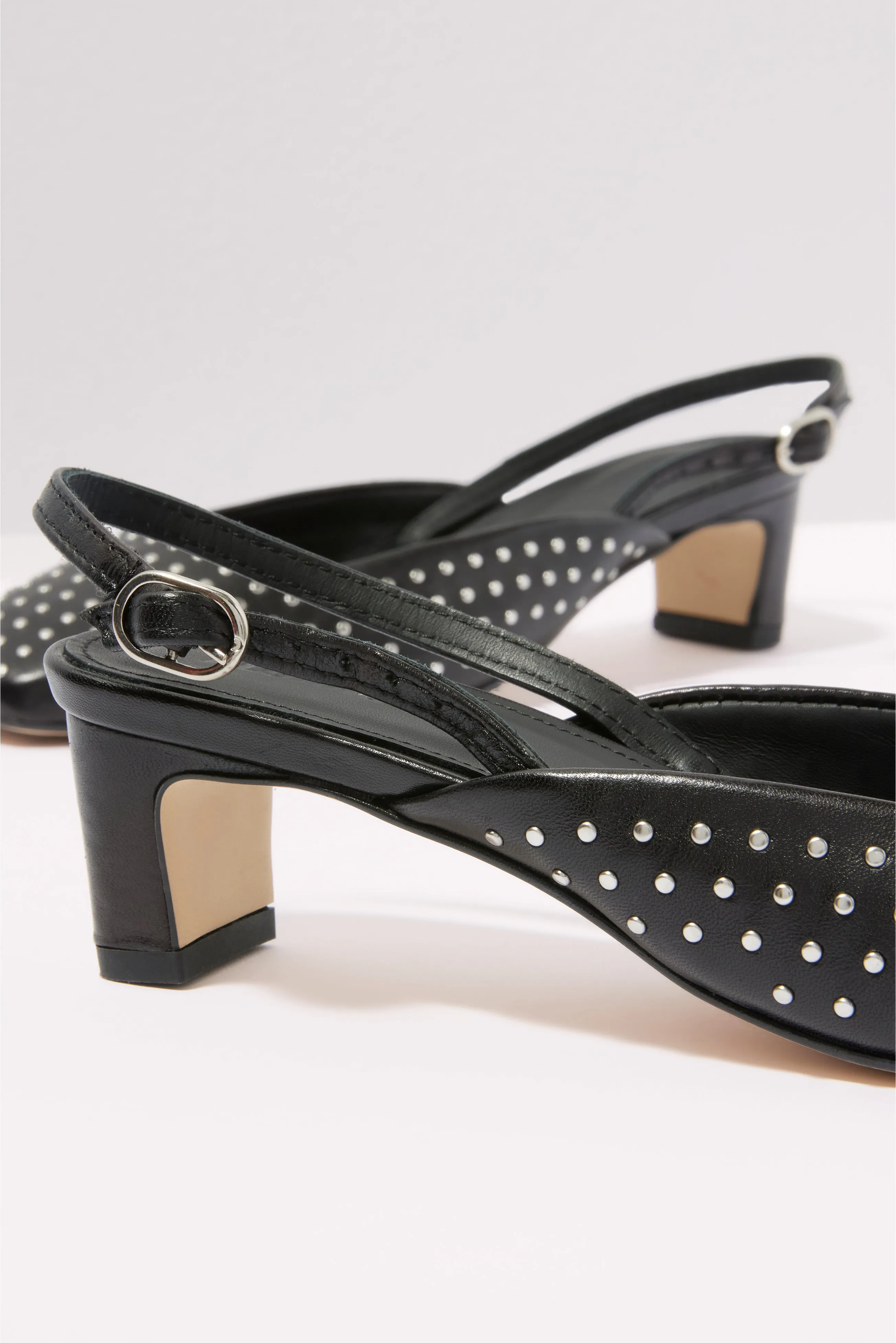 Lindy Studs Leather Pump