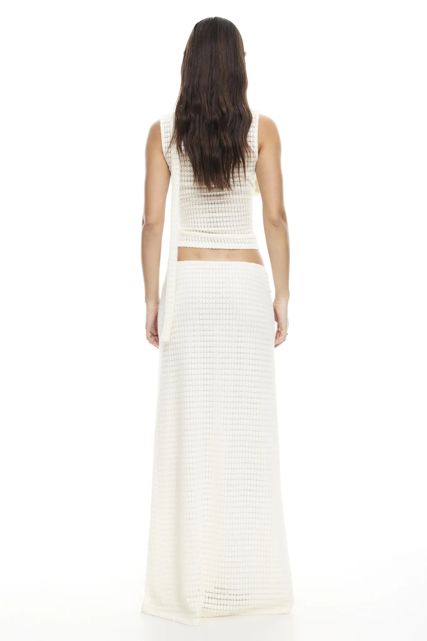LIONESS In Your Dreams Maxi Skirt Cream