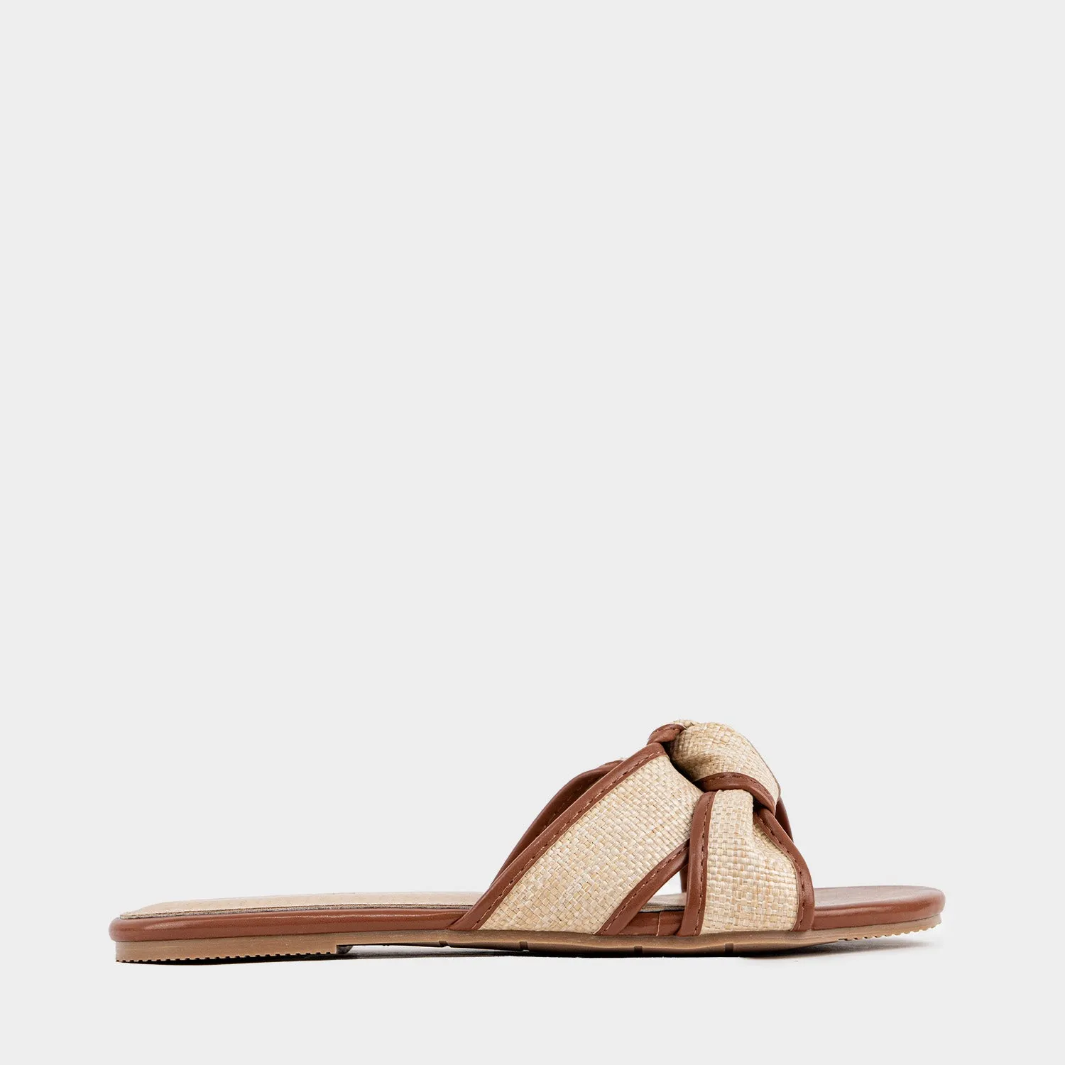 Lucia Bow Flat Sandal Sandalia Flat Para Mujer