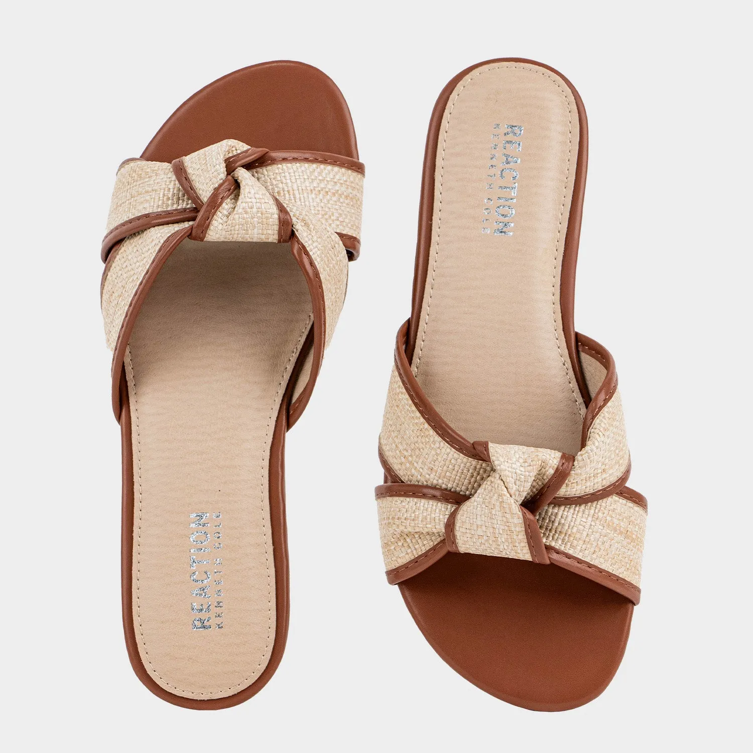 Lucia Bow Flat Sandal Sandalia Flat Para Mujer