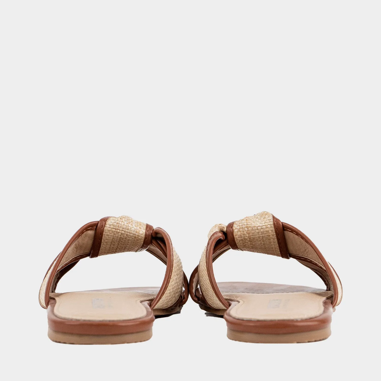 Lucia Bow Flat Sandal Sandalia Flat Para Mujer