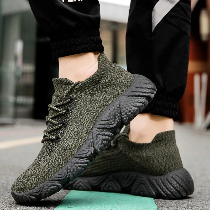 Men's Casual Platform Slip-on Sneakers