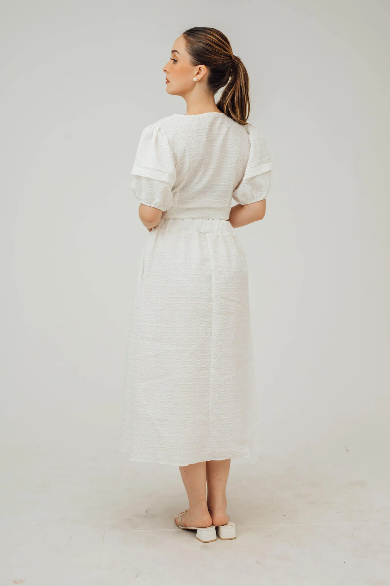 Mira Textured Puff Sleeve and Skirt Coordinates