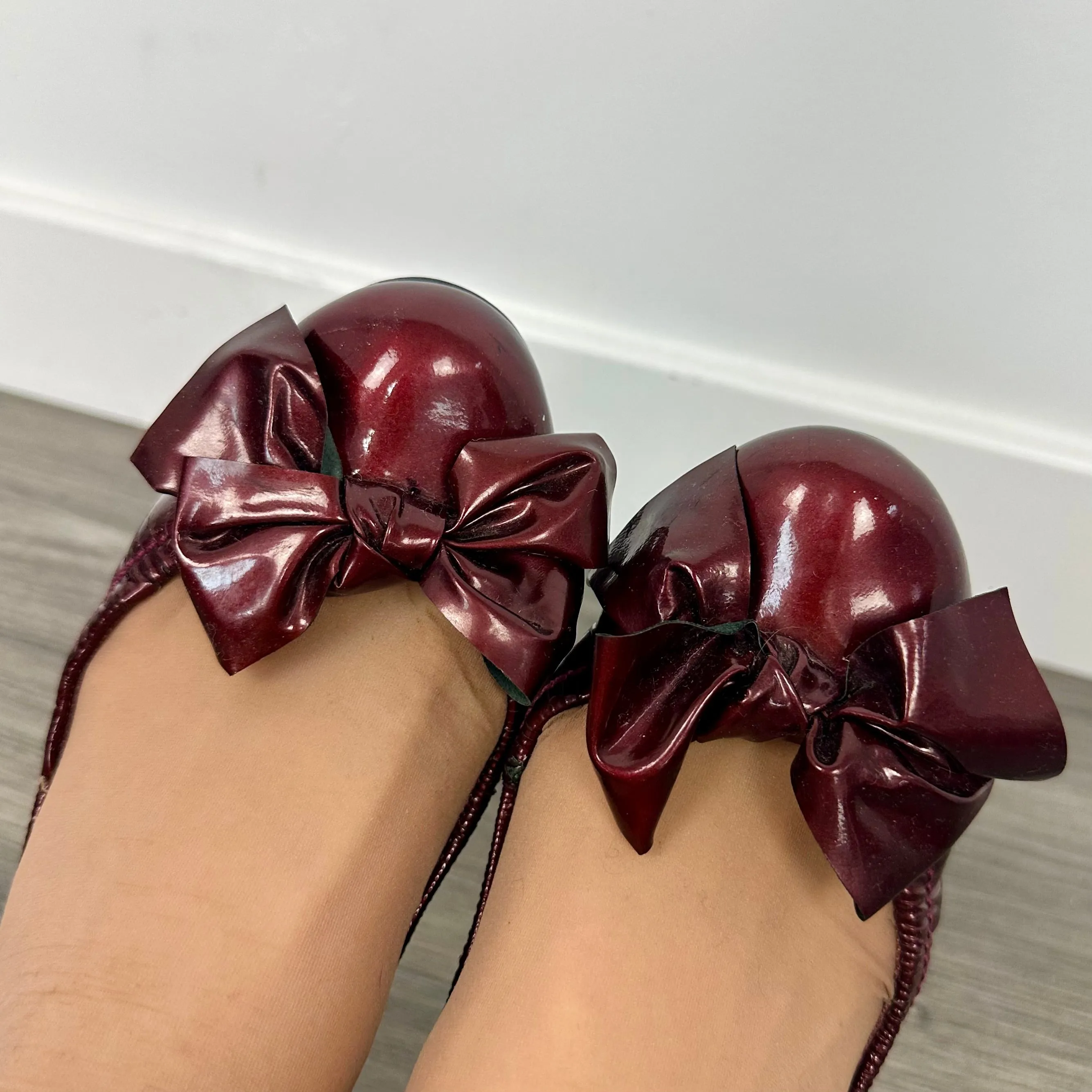Miu Miu Oxblood Ballet Flats (6.5)