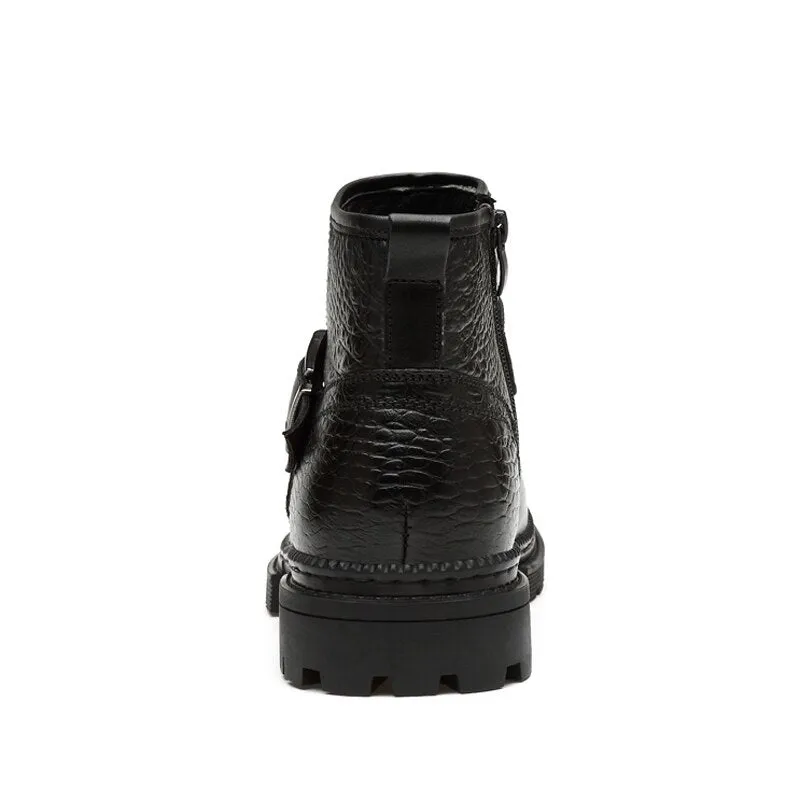 Opulessa Zip Ankle Boots