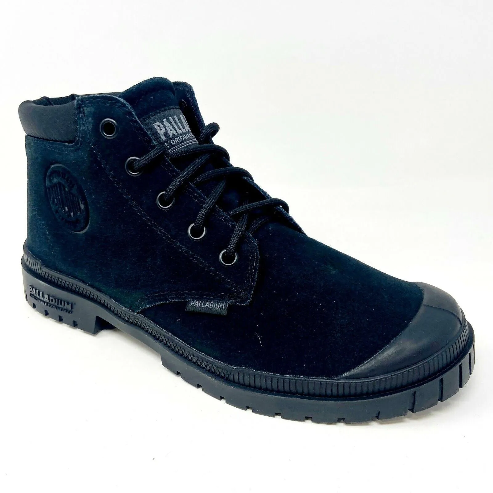 Palladium Womens Pampa SP20 Cuff Low Black Size 8 Combat Boots 97013 001