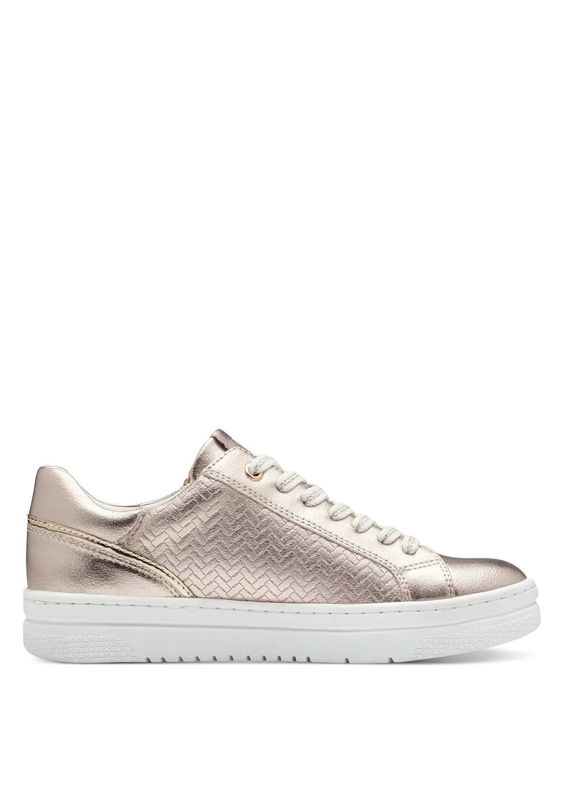 Palm Beach Flat Zip Trainer - Platinum