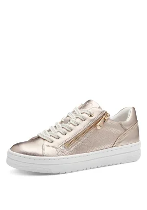 Palm Beach Flat Zip Trainer - Platinum