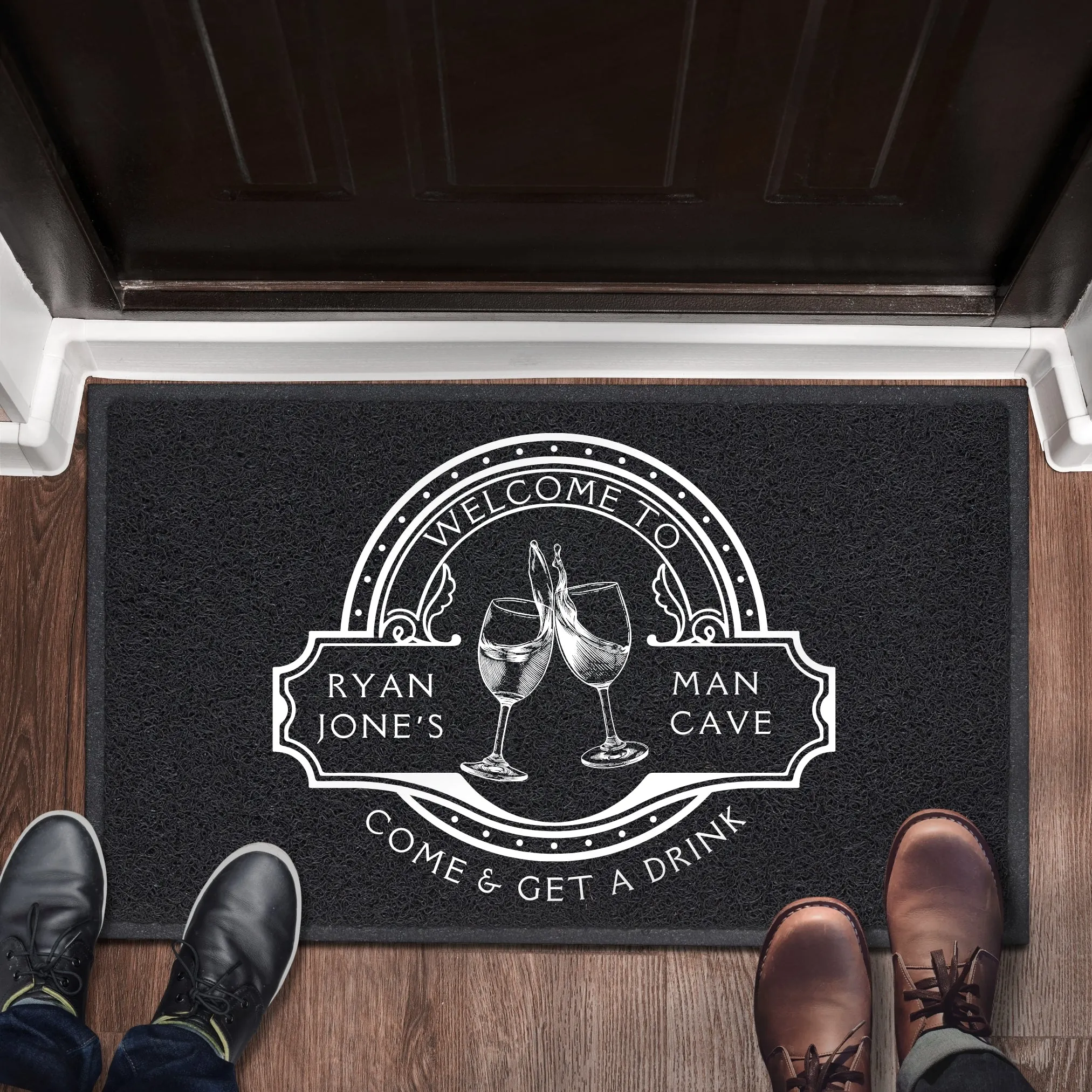 Personalised Welcome Front Doormat - PVC Loop Pile