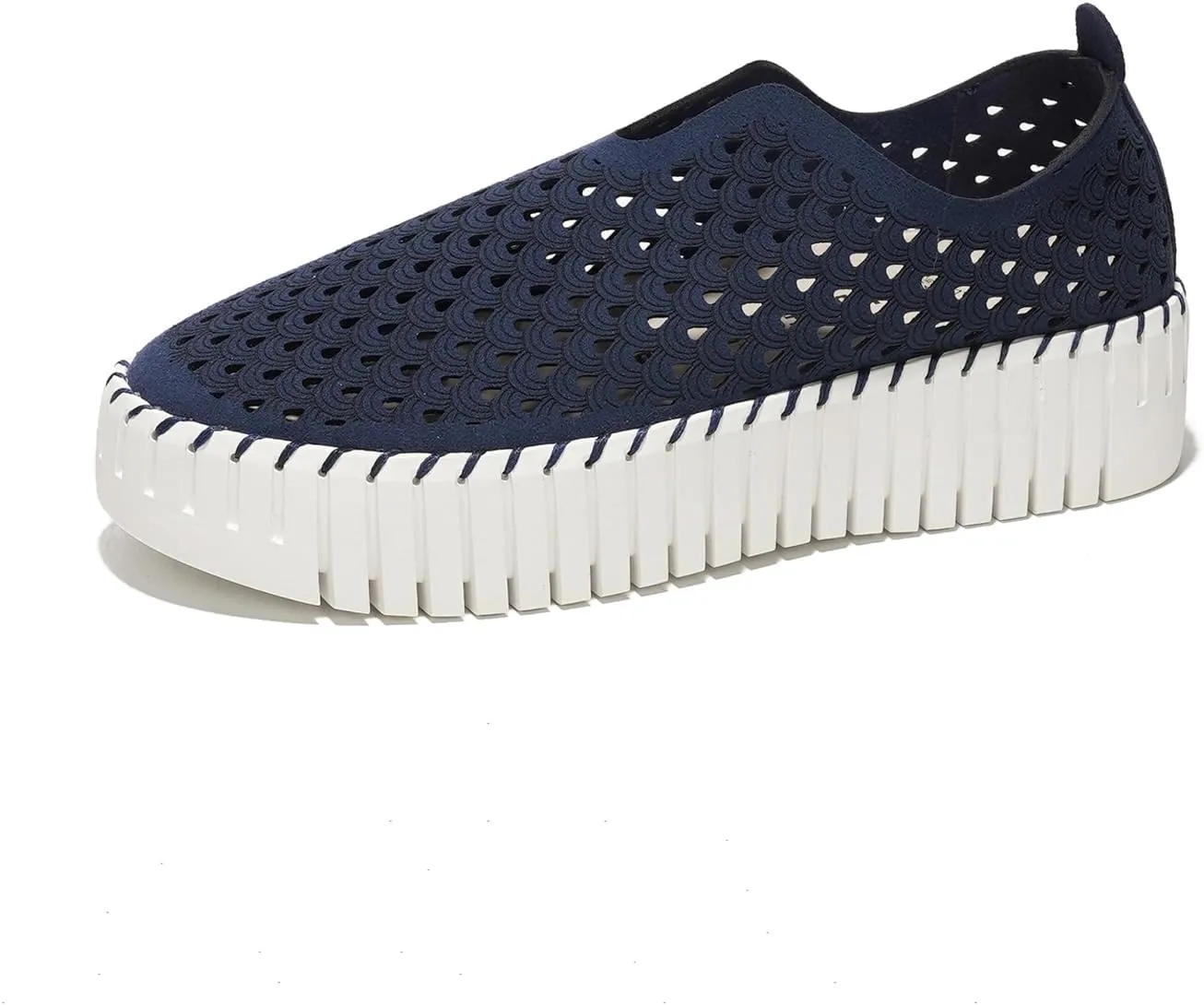 Platform Sneakers for Women - Lightweight Shoes for Women - Slip-On Womens Shoes, Non Slip Work Shoes Women, Leather Insole Walking Shoes Women Footwear (Daffodil)