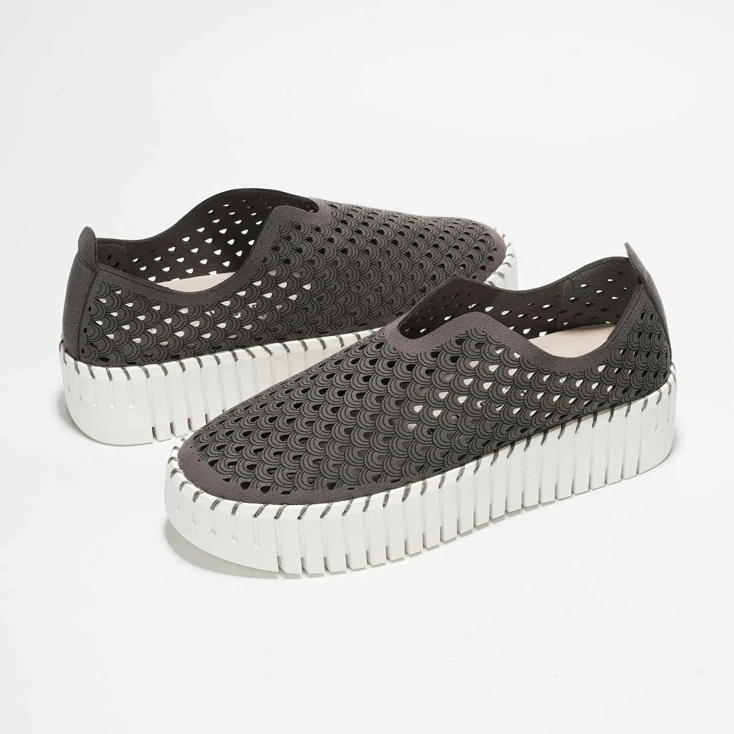 Platform Sneakers for Women - Lightweight Shoes for Women - Slip-On Womens Shoes, Non Slip Work Shoes Women, Leather Insole Walking Shoes Women Footwear (Daffodil)