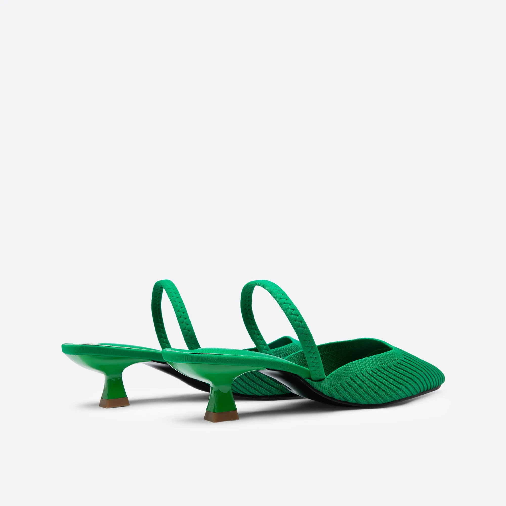 Purpdrank - Women Point Toe Slingback Pumps