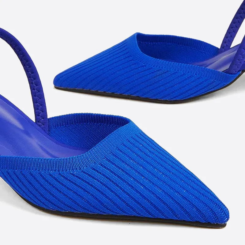 Purpdrank - Women Point Toe Slingback Pumps