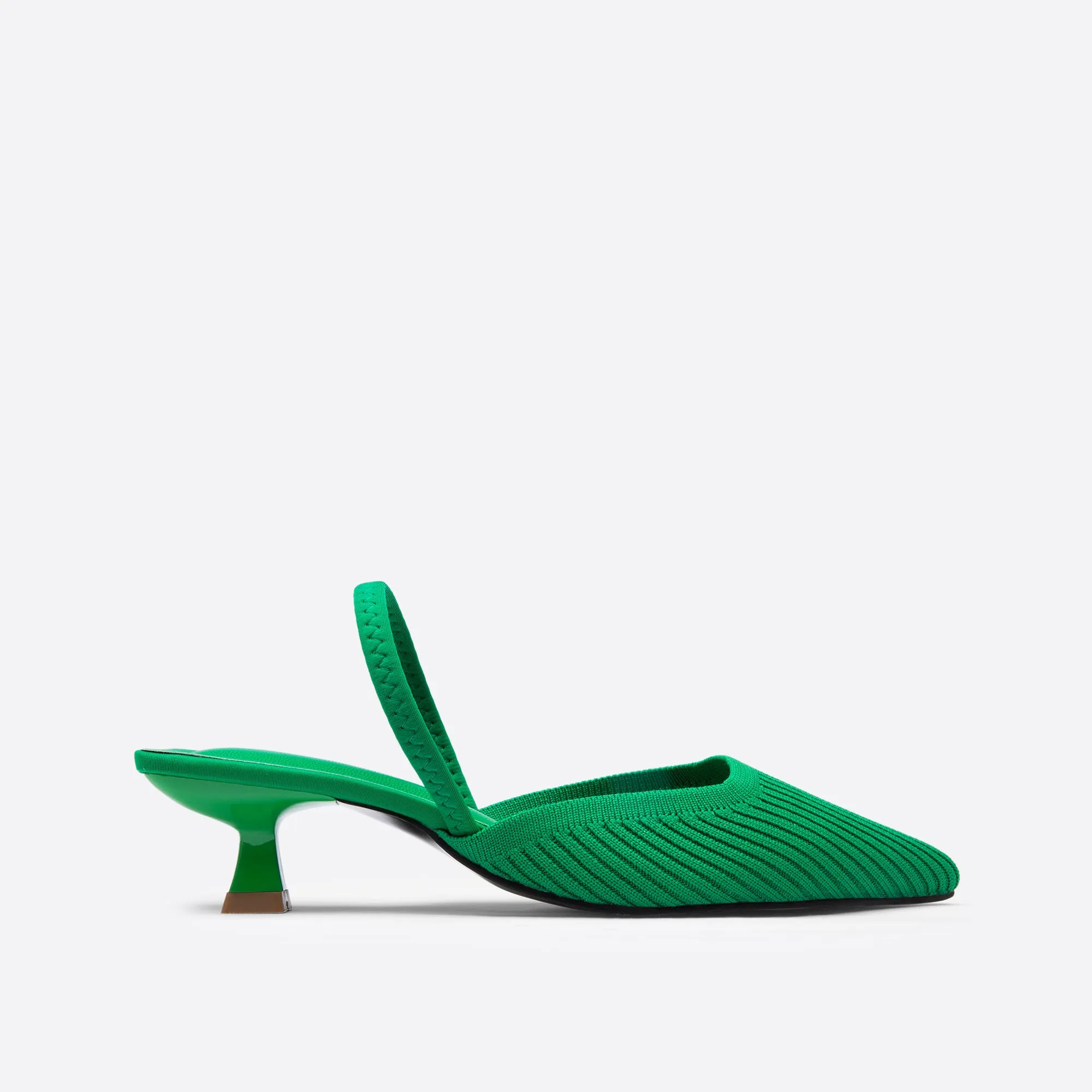 Purpdrank - Women Point Toe Slingback Pumps