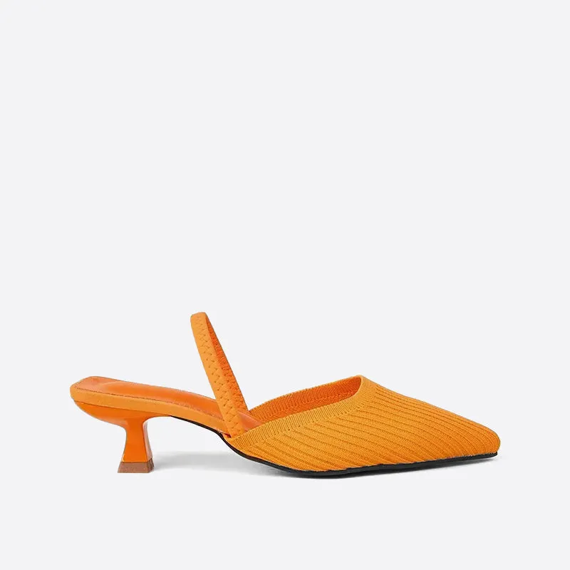 Purpdrank - Women Point Toe Slingback Pumps