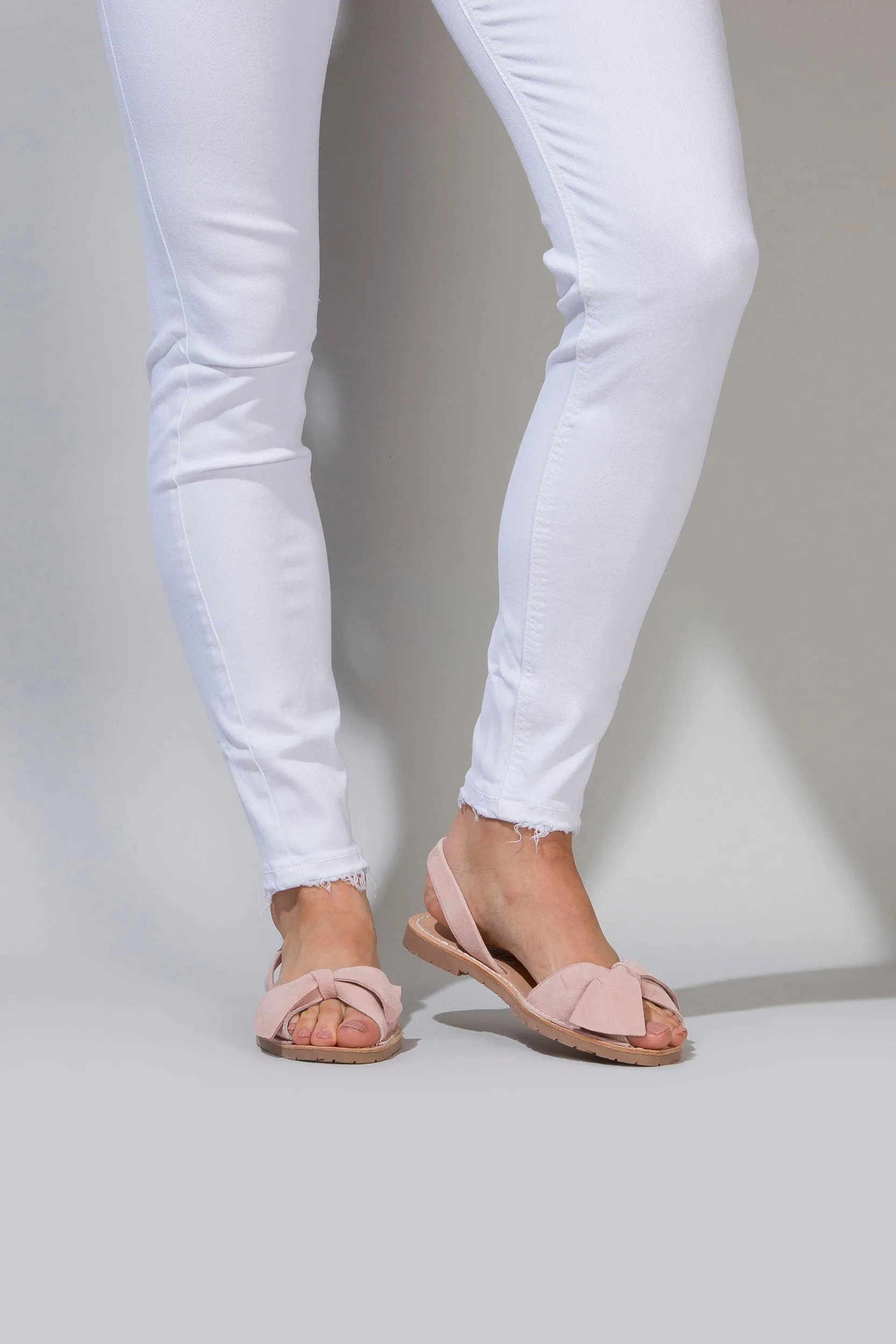Rojillo Lazo - Bow Detail Suede sandals