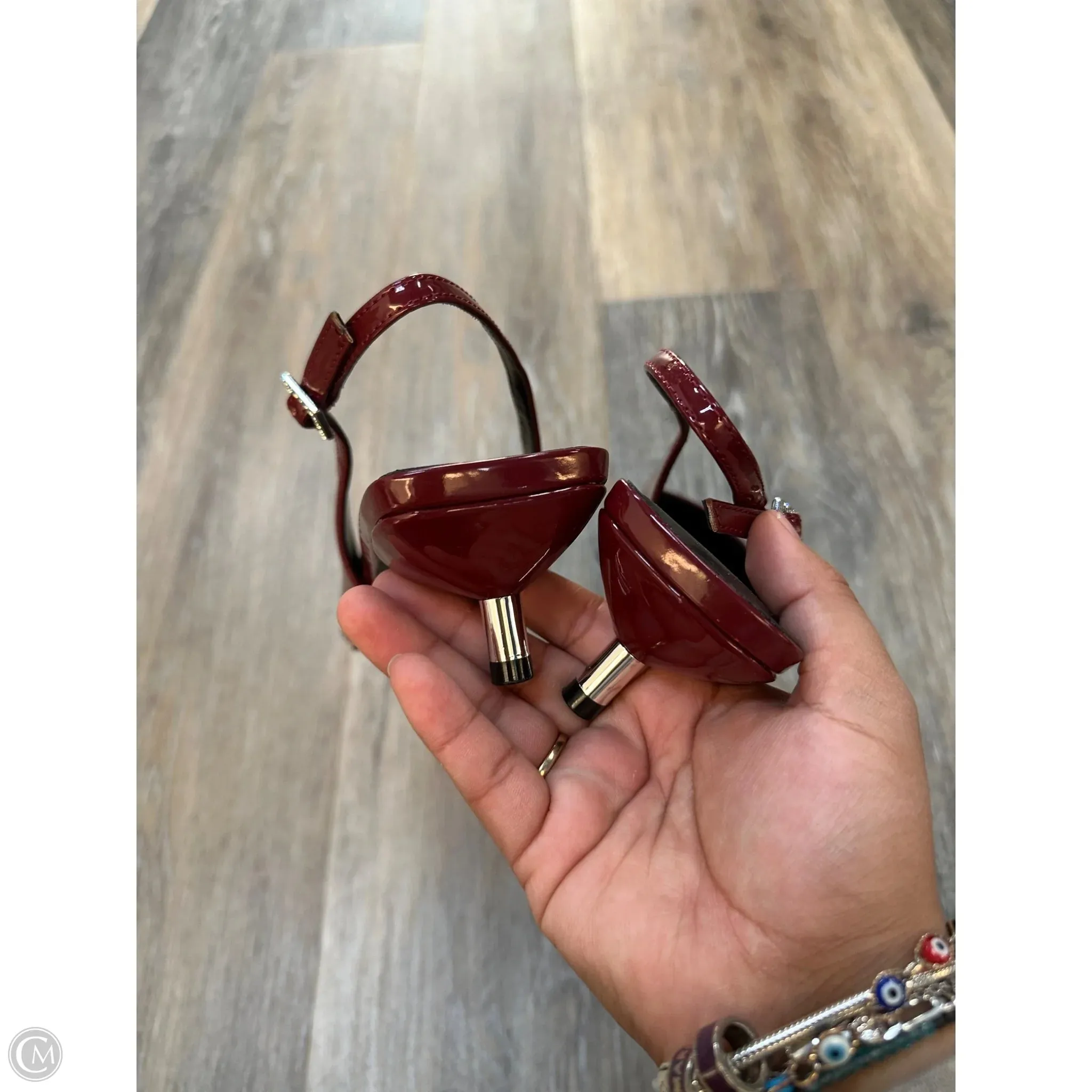Shoes Heels Kitten By Abound In Red, Size: 10