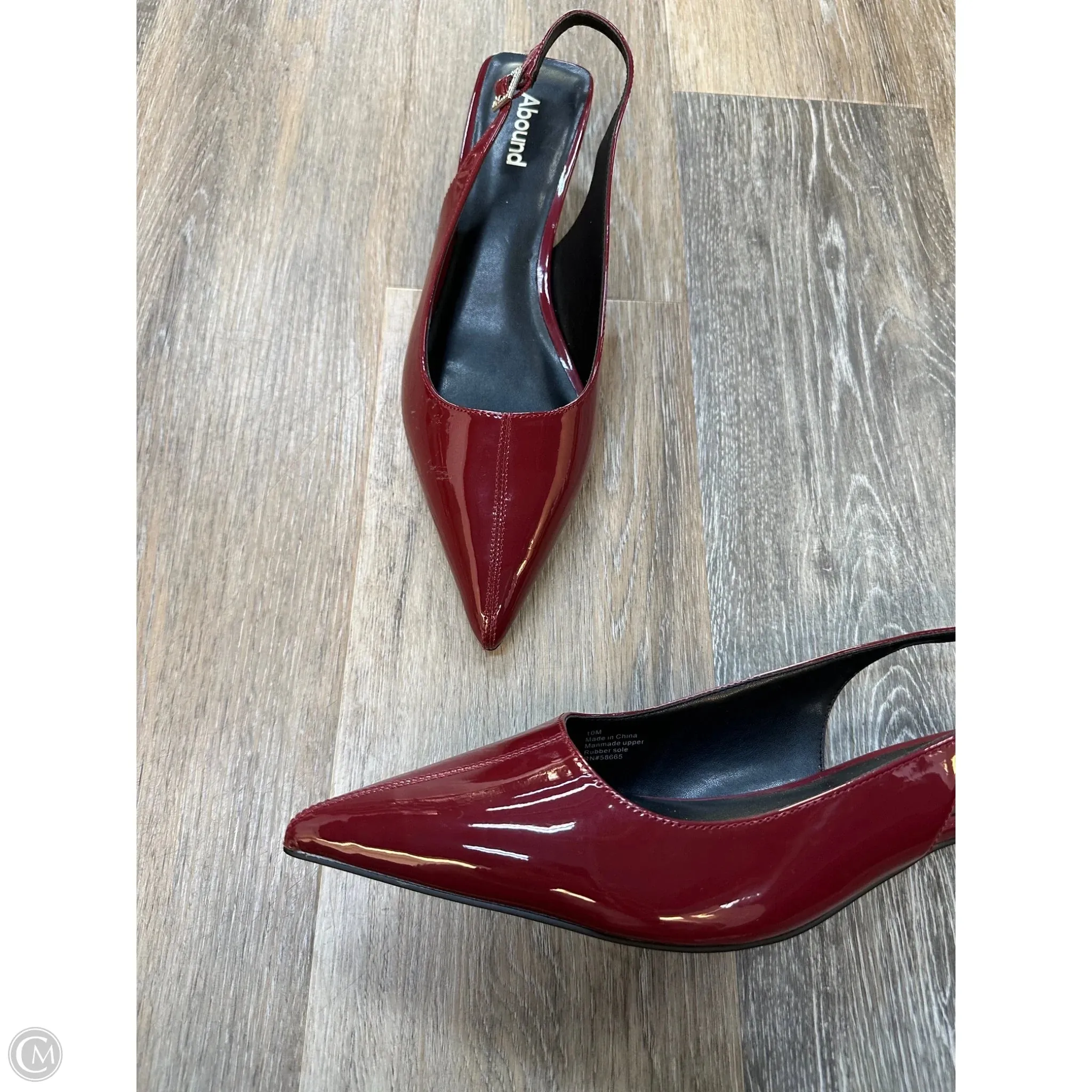 Shoes Heels Kitten By Abound In Red, Size: 10