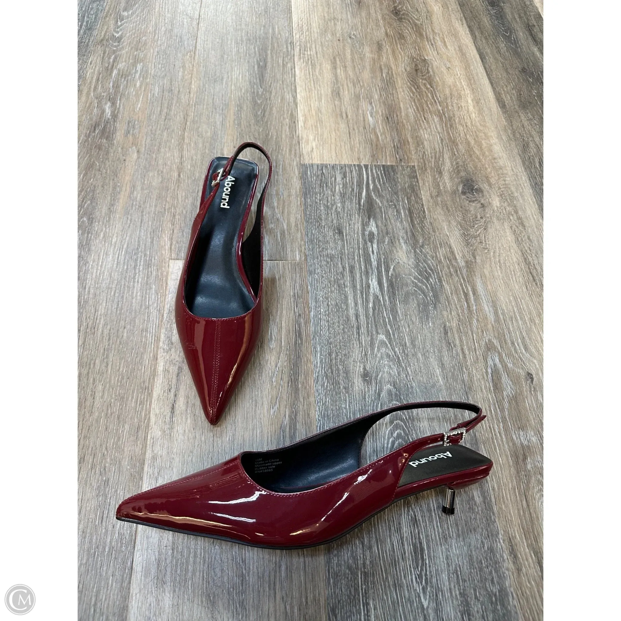 Shoes Heels Kitten By Abound In Red, Size: 10