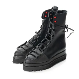 SHR Laces Affair and Red Dots combat booties
