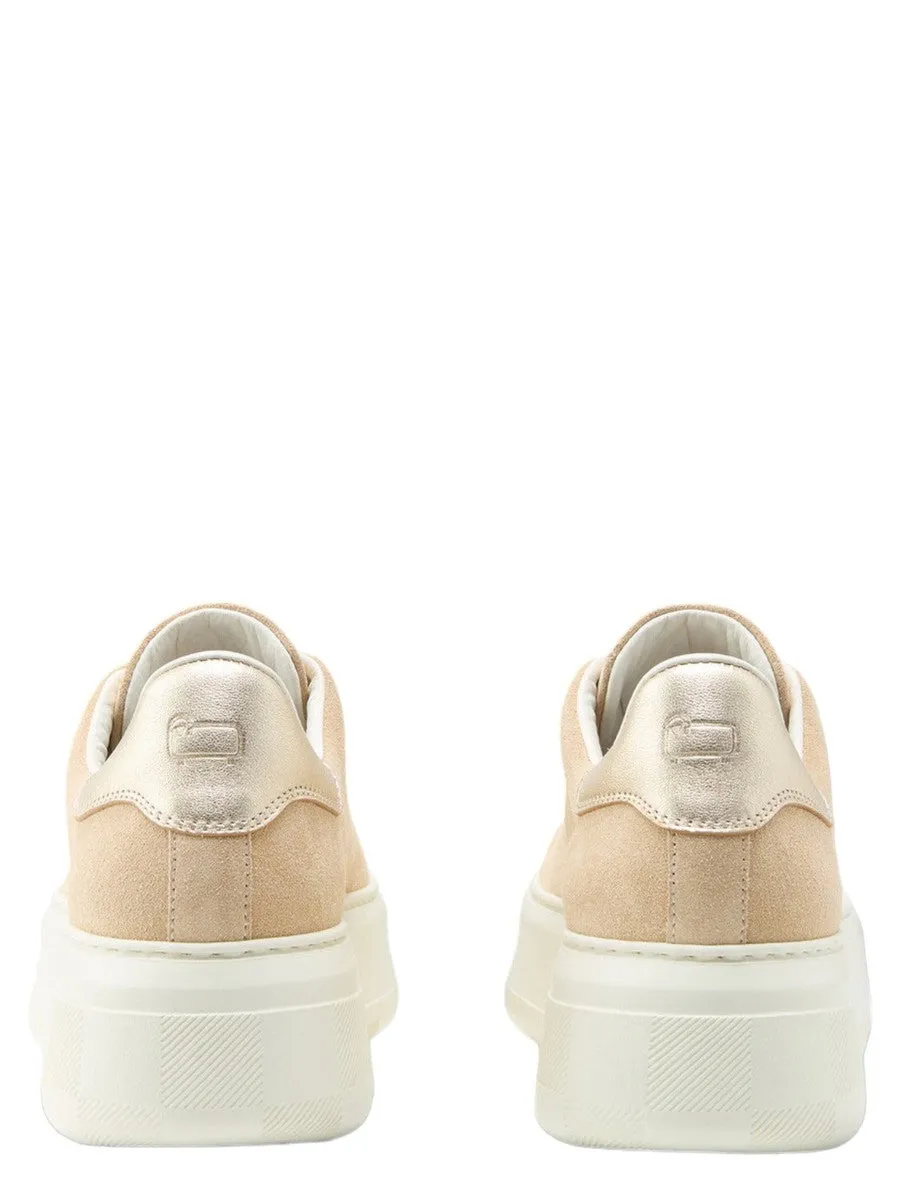 Sneakers Chunky Court in pelle scamosciata