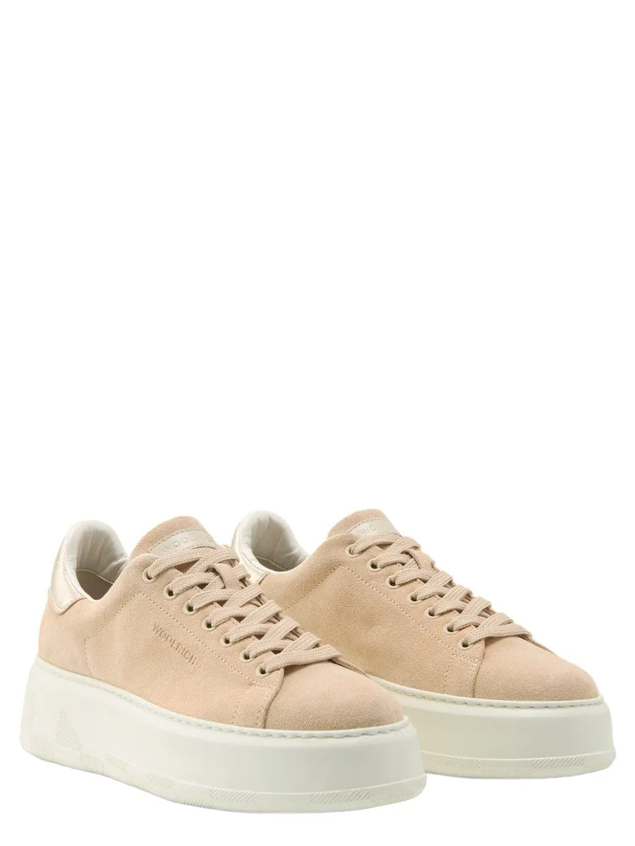Sneakers Chunky Court in pelle scamosciata