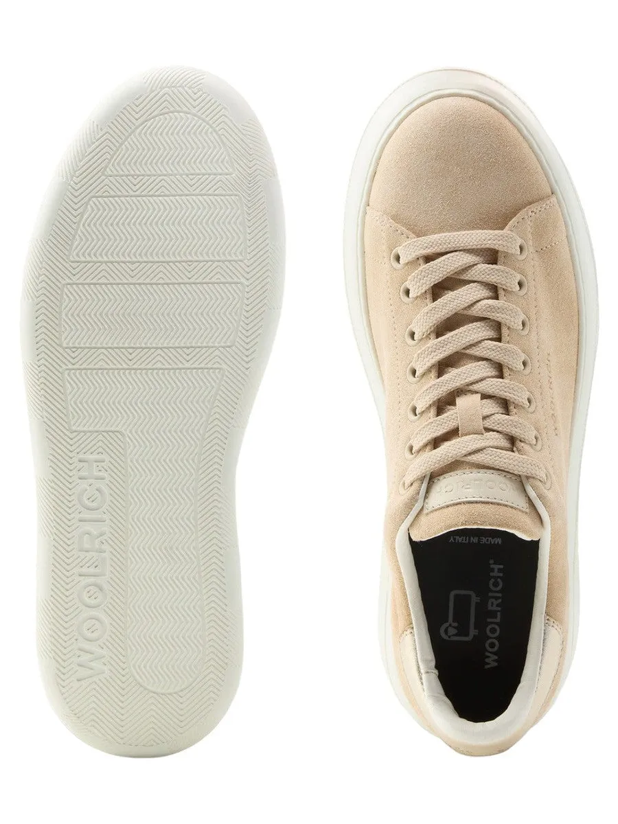 Sneakers Chunky Court in pelle scamosciata