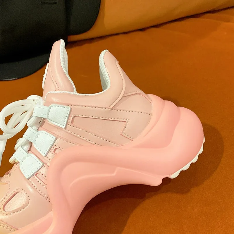 Summer Shoes Women  Brand Design Bling Sequined Women's Casual Shoes Fashion Female Chunky Sneakers Stylish Sport Shoes