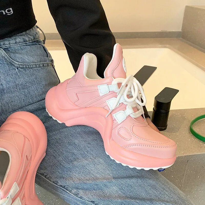 Summer Shoes Women  Brand Design Bling Sequined Women's Casual Shoes Fashion Female Chunky Sneakers Stylish Sport Shoes