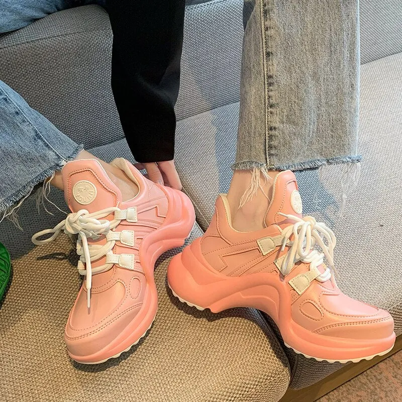 Summer Shoes Women  Brand Design Bling Sequined Women's Casual Shoes Fashion Female Chunky Sneakers Stylish Sport Shoes