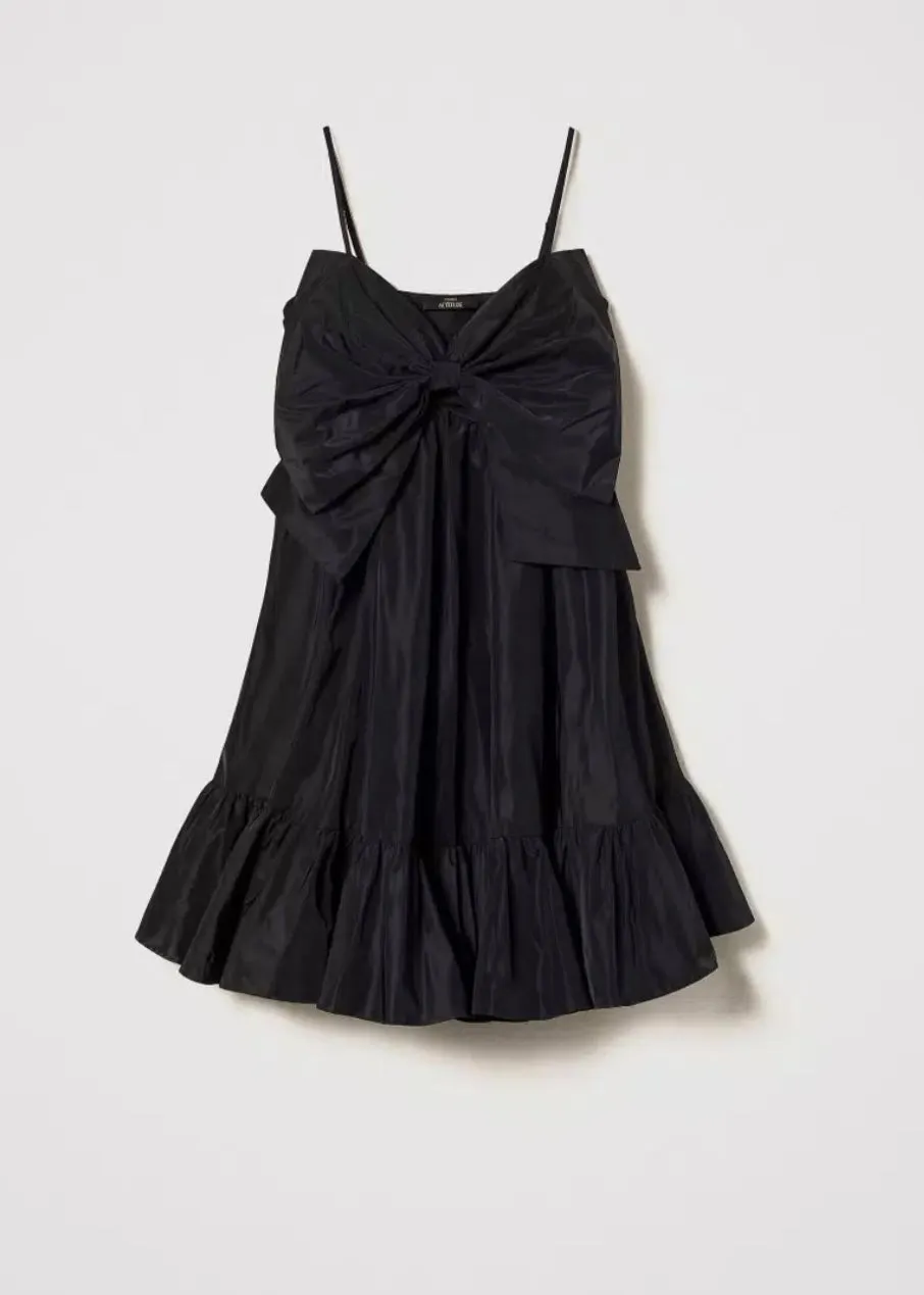 TAFFETA DRESS WITH BOW FALL 24