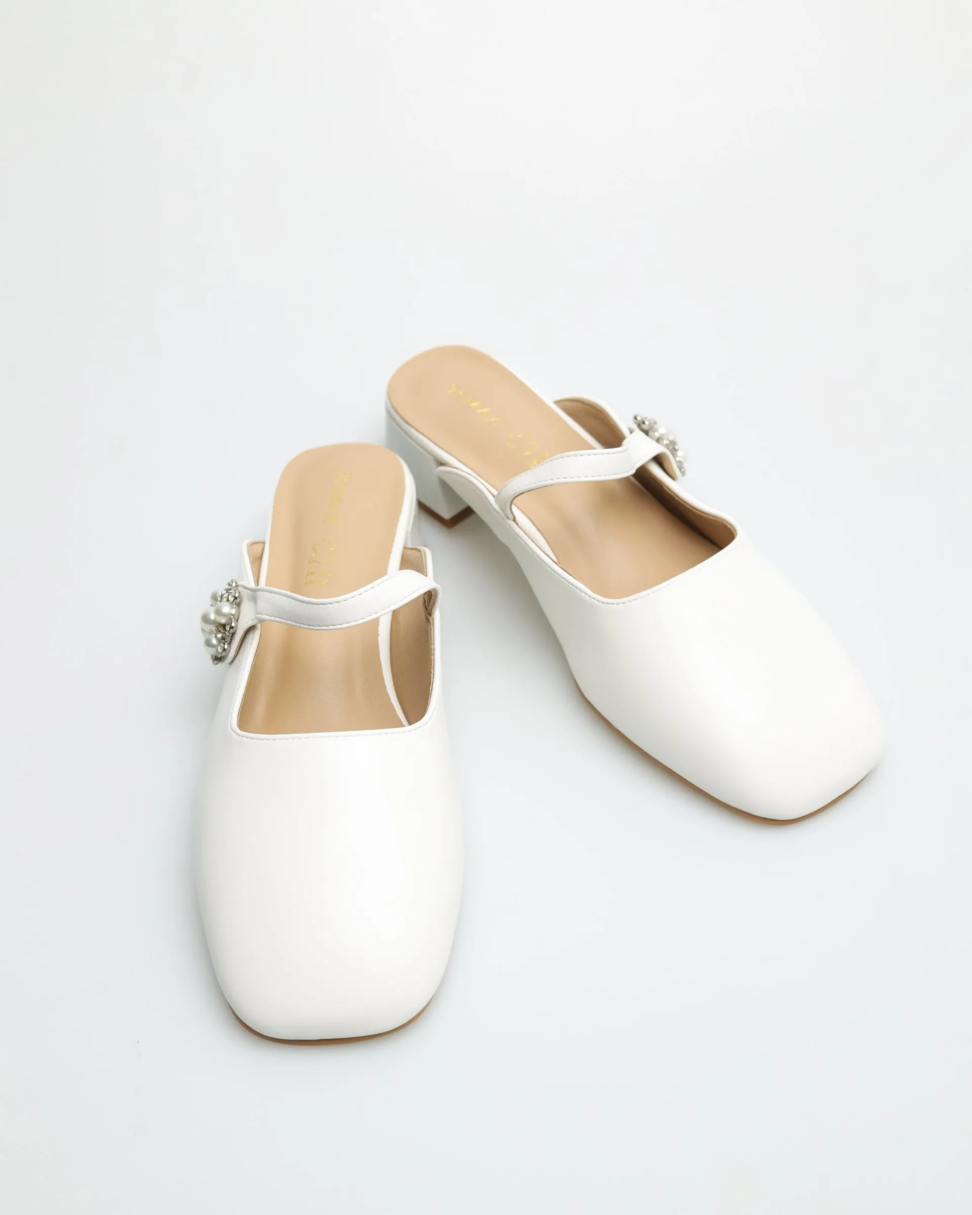 Tomaz YX110 Ladies Flower Gem Heels